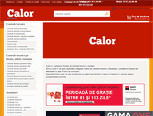 Tablet Screenshot of calor.ro